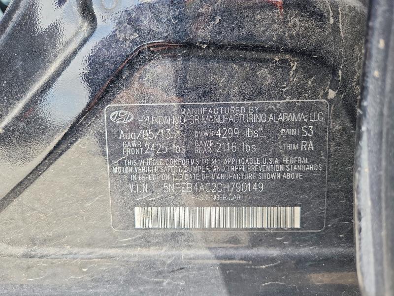 Продажа на аукционе авто 2013 Hyundai Sonata, vin: 5NPEB4AC2DH790149, номер лота: 64727206