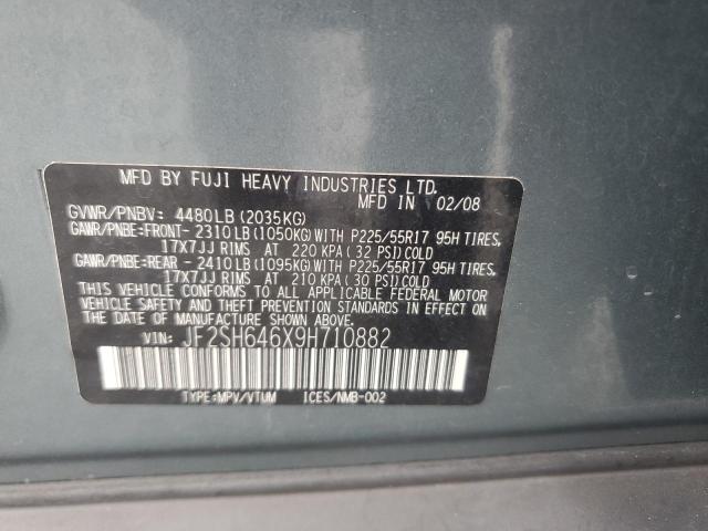 Aukcja sprzedaży 2009 Subaru Forester, vin: JF2SH646X9H710882, numer aukcji: 65538446