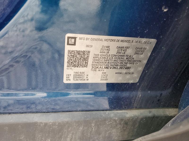 Aukcja sprzedaży 2019 Gmc Terrain, vin: 3GKALMEV3KL397480, numer aukcji: 67074706