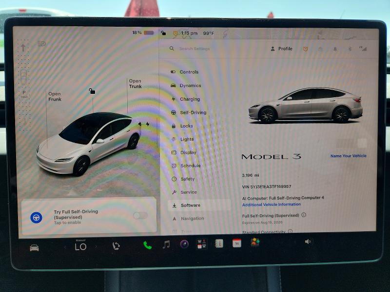 Aukcja sprzedaży 2026 Tesla Model 3, vin: 5YJ3E1EA3TF169957, numer aukcji: 65086396