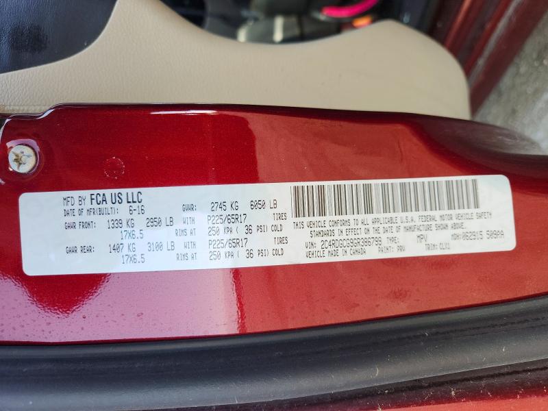 Aukcja sprzedaży 2016 Dodge Grand Caravan, vin: 2C4RDGCG9GR386799, numer aukcji: 64230416