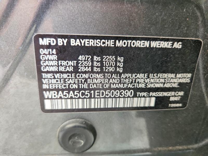 Aukcja sprzedaży 2014 Bmw 528, vin: WBA5A5C51ED509390, numer aukcji: 66036216