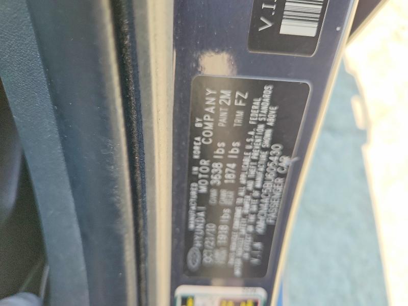66643206 :رقم المزاد ، KMHCN4AC5BU605430 vin ، 2011 Hyundai Accent مزاد بيع