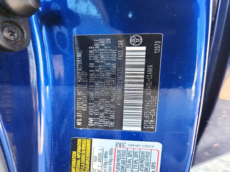 Aukcja sprzedaży 2007 Toyota Camry, vin: 4T1BE46K57U187325, numer aukcji: 64697156