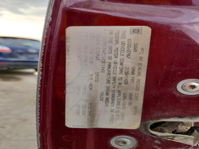 Aukcja sprzedaży 1995 Gmc Sierra, vin: 1GTEC14Z1SZ501943, numer aukcji: 63698886