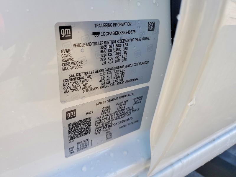 Продажа на аукционе авто 2025 Chevrolet Silverado, vin: 1GCPABEKXSZ340675, номер лота: 66368926