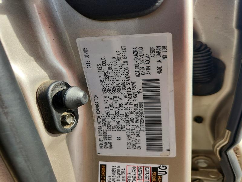66497286 :رقم المزاد ، JTJBT20X950075681 vin ، 2005 Lexus Gx مزاد بيع