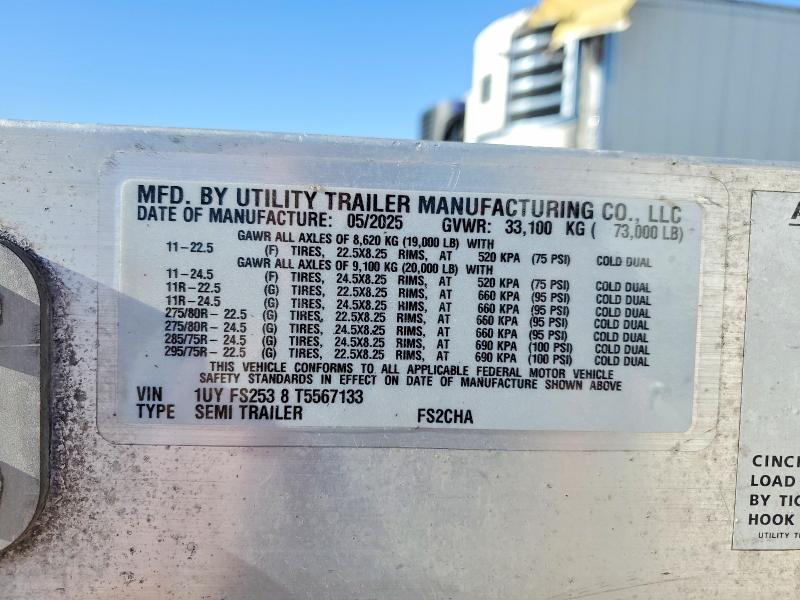 2026 Utility Trailer Trailer მანქანა იყიდება აუქციონზე, vin: 1UYFS2538T5567133, აუქციონის ნომერი: 65821876