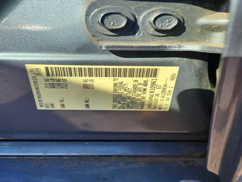 Продажа на аукционе авто 2010 Nissan Maxima, vin: 1N4AA5AP6AC810961, номер лота: 65672846