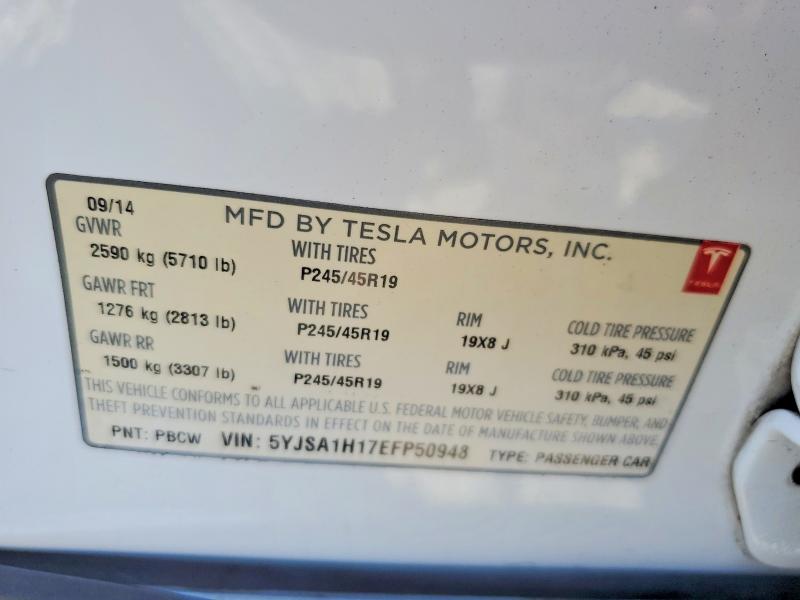 Aukcja sprzedaży 2014 Tesla Model S, vin: 5YJSA1H17EFP50948, numer aukcji: 66312276