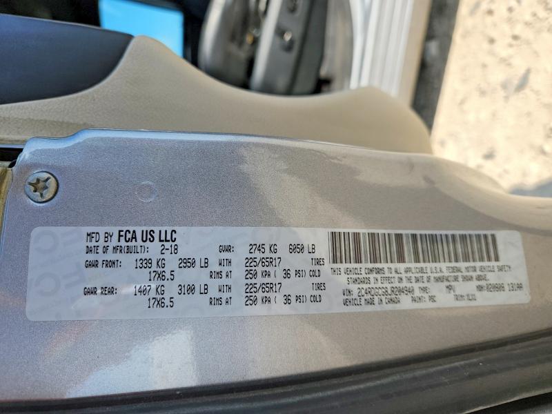 Aukcja sprzedaży 2018 Dodge Grand Caravan, vin: 2C4RDGCG8JR204940, numer aukcji: 66666586