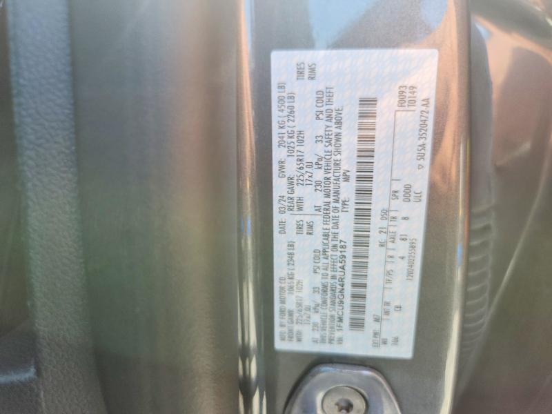 Aukcja sprzedaży 2024 Ford Escape, vin: 1FMCU9GN4RUA59187, numer aukcji: 65026066