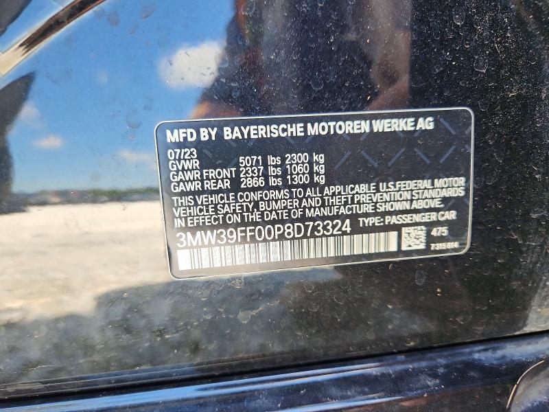 Aukcja sprzedaży 2023 Bmw 330e, vin: 3MW39FF00P8D73324, numer aukcji: 65820766
