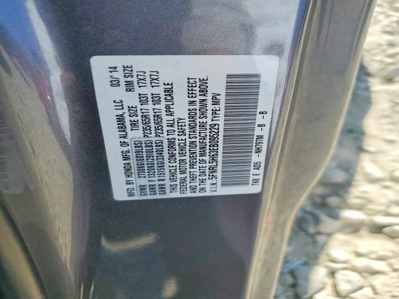 64796566 :رقم المزاد ، 5FNRL5H63EB095229 vin ، 2014 Honda Odyssey مزاد بيع