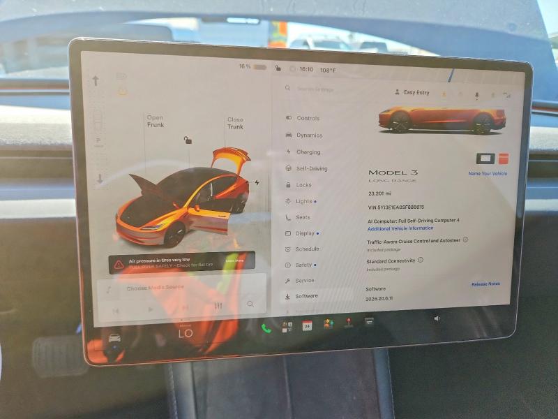 Продаж на аукціоні авто 2025 Tesla Model 3, vin: 5YJ3E1EA0SF888615, номер лоту: 66412096