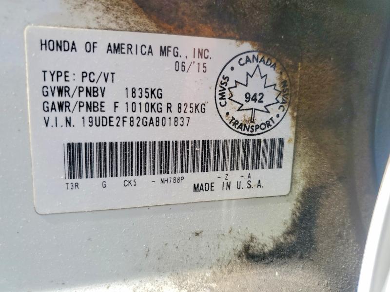 Продаж на аукціоні авто 2016 Acura Ilx, vin: 19UDE2F82GA801837, номер лоту: 65350456