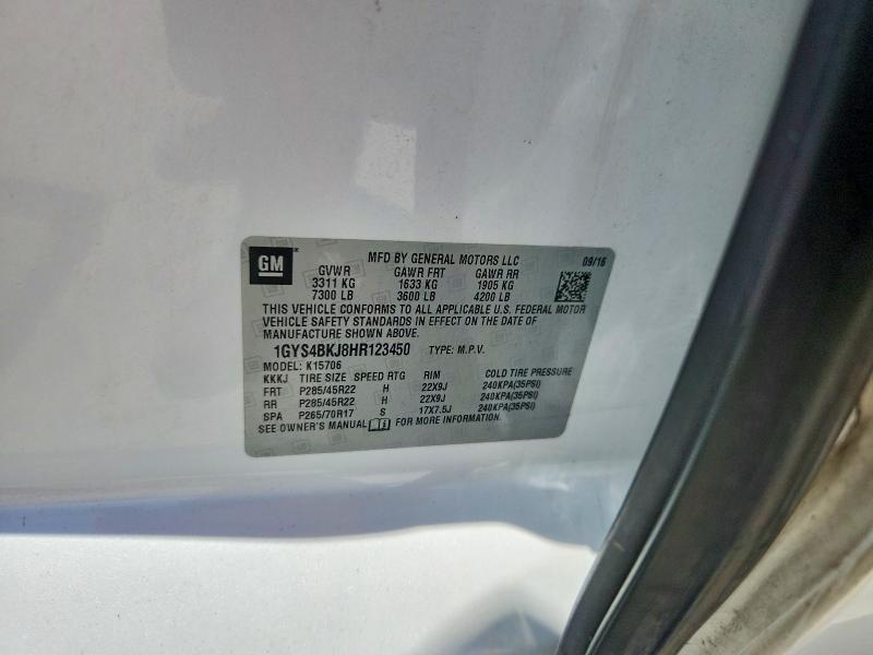 Продажа на аукционе авто 2017 Cadillac Escalade, vin: 1GYS4BKJ8HR123450, номер лота: 65272616