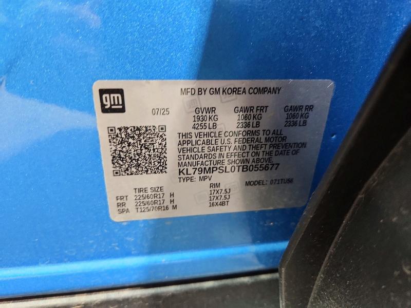 Aukcja sprzedaży 2026 Chevrolet Trailblazer, vin: KL79MPSL0TB055677, numer aukcji: 65754236