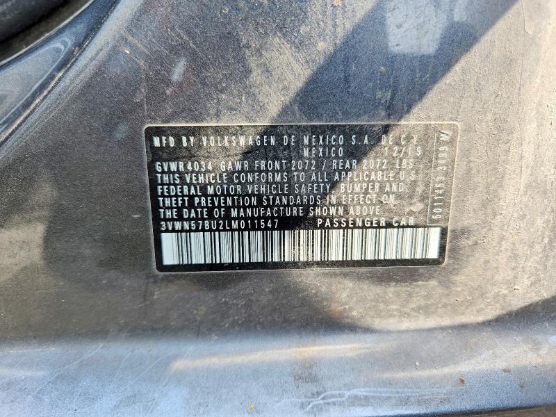 Продаж на аукціоні авто 2020 Volkswagen Jetta, vin: 3VWN57BU2LM011547, номер лоту: 66446726