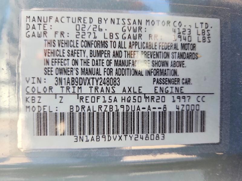 Продаж на аукціоні авто 2026 Nissan Sentra, vin: 3N1AB9DVXTY248083, номер лоту: 66846936