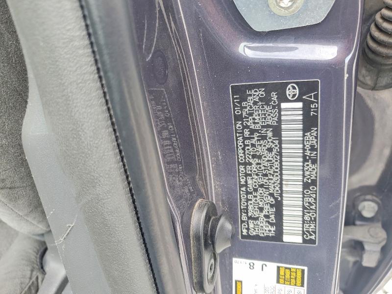 64157326 :رقم المزاد ، JTDKN3DU0B0275041 vin ، 2011 Toyota Prius مزاد بيع