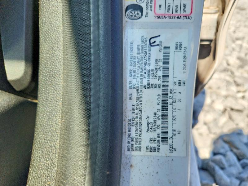 Auction sale of the 2019 Ford Fiesta, vin: 3FADP4BJ7KM139705, lot number: 66195146