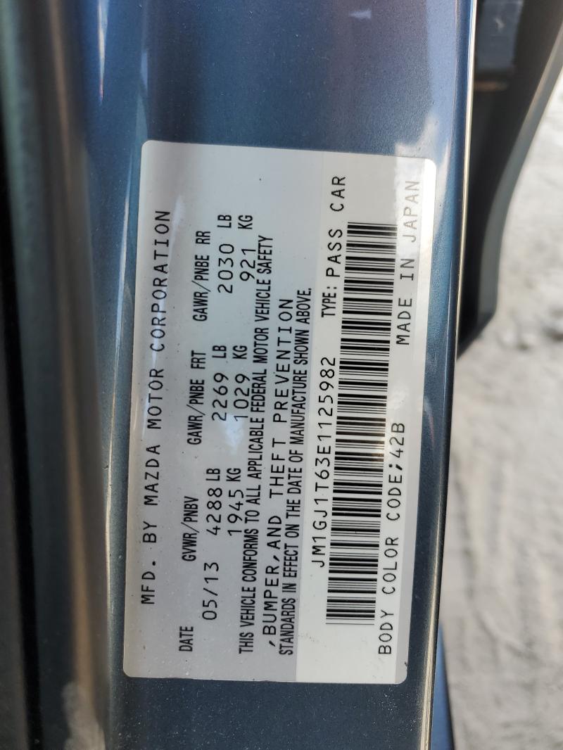 Продажа на аукционе авто 2014 Mazda 6, vin: JM1GJ1T63E1125982, номер лота: 64397406