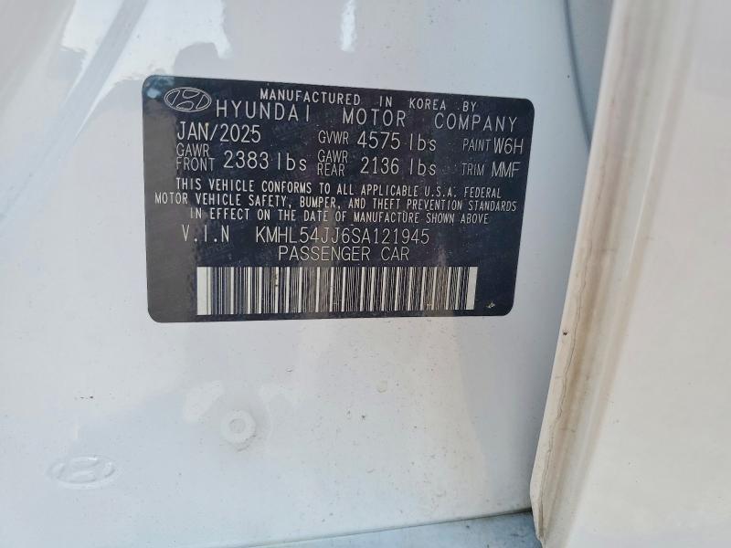 Продаж на аукціоні авто 2025 Hyundai Sonata Hybrid, vin: KMHL54JJ6SA121945, номер лоту: 65346446