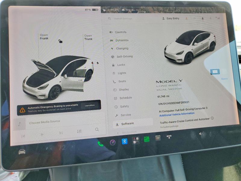 Aukcja sprzedaży 2021 Tesla Model Y, vin: 5YJYGDEE5MF285621, numer aukcji: 63431546
