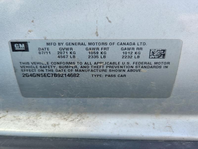 Продажа на аукционе авто 2011 Buick Regal, vin: 2G4GN5EC7B9214682, номер лота: 65353186