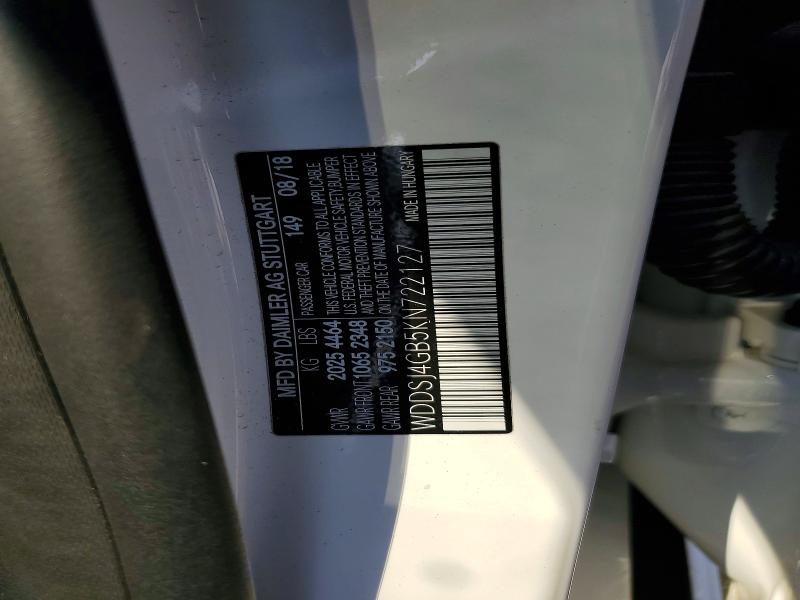 64819936 :رقم المزاد ، WDDSJ4GB5KN722127 vin ، 2019 Mercedes-benz Cla مزاد بيع