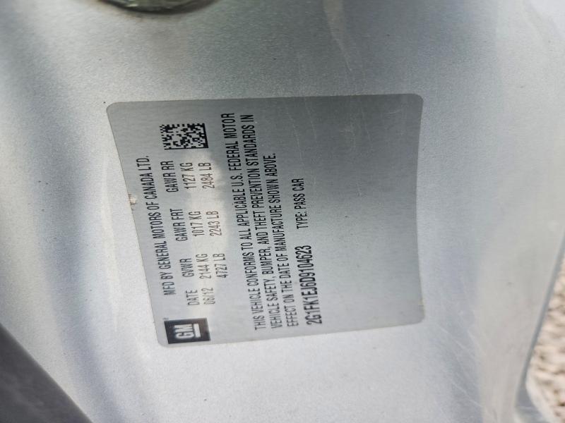 63304176 :رقم المزاد ، 2G1FK1EJ6D9104623 vin ، 2013 Chevrolet Camaro مزاد بيع