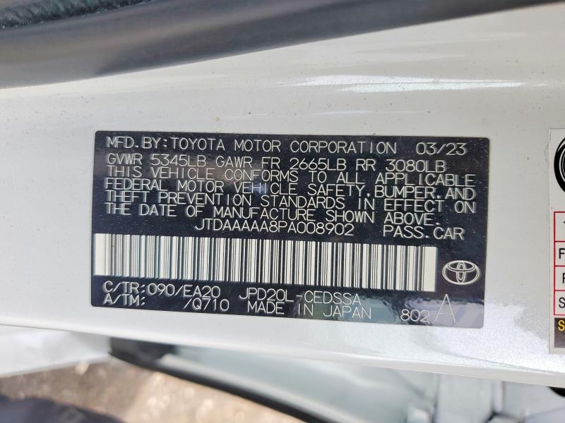 Продаж на аукціоні авто 2023 Toyota Mirai, vin: JTDAAAAA8PA008902, номер лоту: 64814826