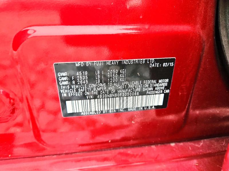 Продаж на аукціоні авто 2015 Subaru Legacy, vin: 4S3BNBN60F3050066, номер лоту: 64416876