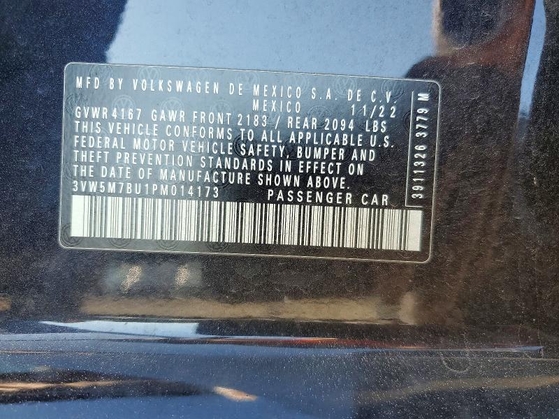 Продажа на аукционе авто 2023 Volkswagen Jetta, vin: 3VW5M7BU1PM014173, номер лота: 65435566