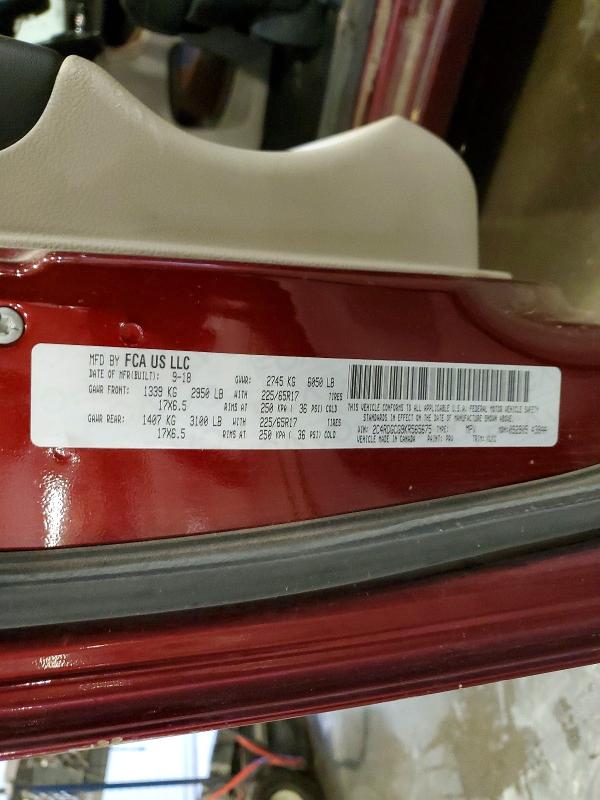 65547616 :رقم المزاد ، 2C4RDGCG9KR565675 vin ، 2019 Dodge Grand Caravan مزاد بيع