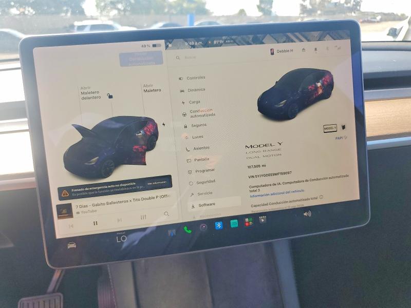 Aukcja sprzedaży 2021 Tesla Model Y, vin: 5YJYGDEE9MF159097, numer aukcji: 64319986