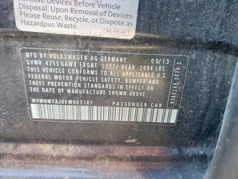 Продаж на аукціоні авто 2014 Volkswagen Golf, vin: WVWNM7AJ0EW007187, номер лоту: 65124826