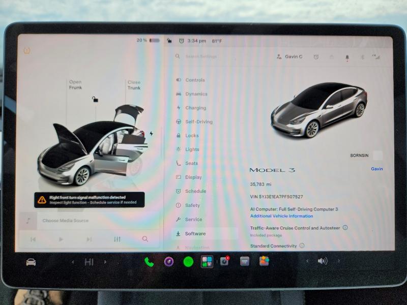 Продажа на аукционе авто 2023 Tesla Model 3, vin: 5YJ3E1EA7PF507527, номер лота: 63498466