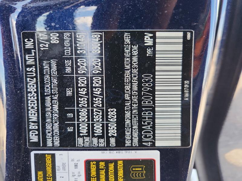 65417126 :رقم المزاد ، 4JGDA5HB1JB079830 vin ، 2018 Mercedes-benz Gle مزاد بيع