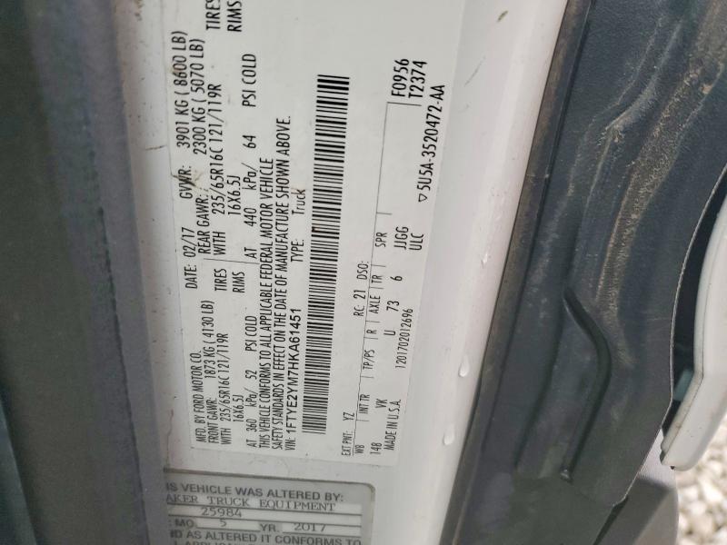 Продаж на аукціоні авто 2017 Ford Transit, vin: 1FTYE2YM7HKA61451, номер лоту: 63690826