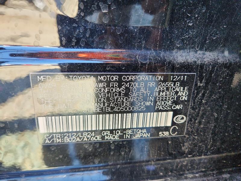 Продажа на аукционе авто 2013 Lexus Gs, vin: JTHBE1BL4D5000825, номер лота: 67246726