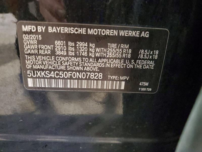 2015 Bmw X5 მანქანა იყიდება აუქციონზე, vin: 5UXKS4C50F0N07828, აუქციონის ნომერი: 63768826