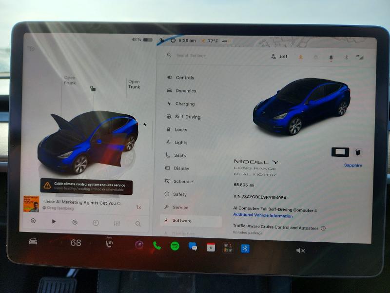 Aukcja sprzedaży 2023 Tesla Model Y, vin: 7SAYGDEE9PA194954, numer aukcji: 63925126