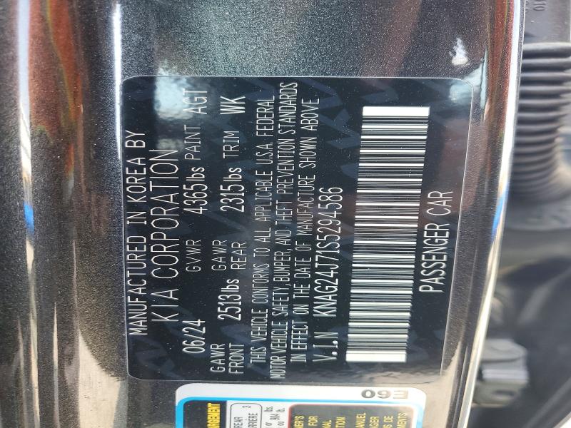 Aukcja sprzedaży 2025 Kia K5, vin: KNAG24J71S5294586, numer aukcji: 66998816