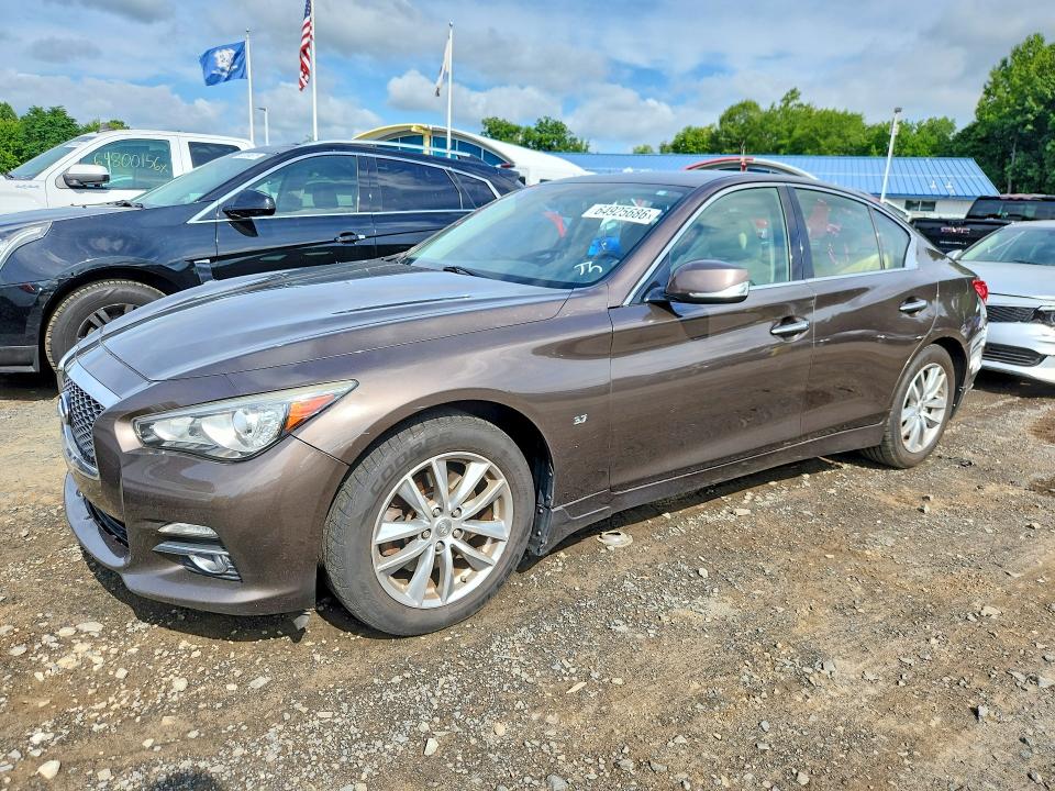 Продаж на аукціоні авто 2014 Infiniti Q50, vin: JN1BV7AR4EM704026, номер лоту: 64925686