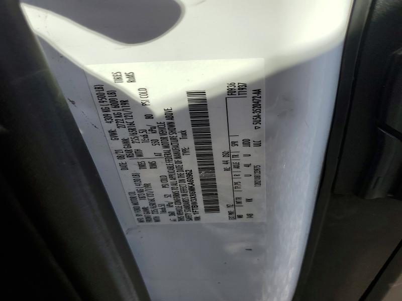 Aukcja sprzedaży 2021 Ford Transit, vin: 1FTBW3X86MKA60962, numer aukcji: 63416096