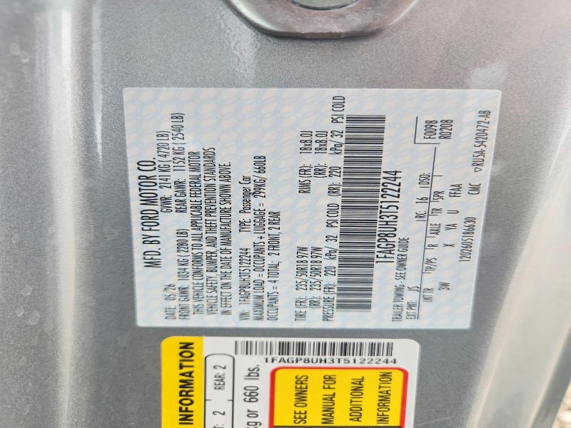 2026 Ford Mustang მანქანა იყიდება აუქციონზე, vin: 1FAGP8UH3T5122244, აუქციონის ნომერი: 66321646