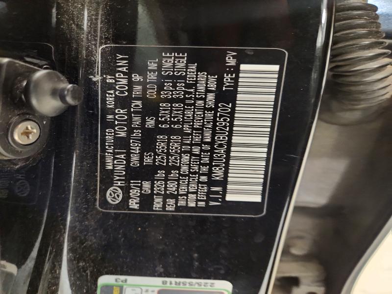 65288676 :رقم المزاد ، KM8JU3ACXBU295702 vin ، 2011 Hyundai Tucson مزاد بيع