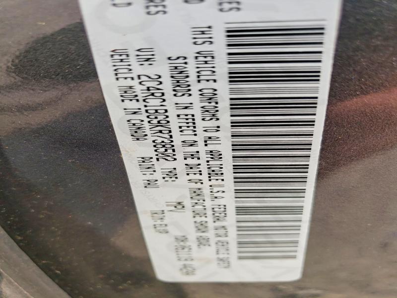 Aukcja sprzedaży 2019 Chrysler Pacifica, vin: 2C4RC1BG9KR738502, numer aukcji: 64835166